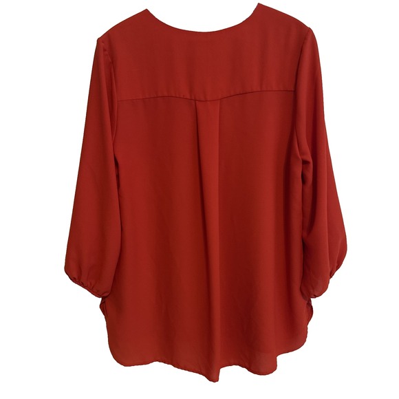 West Kei Quarter Sleeve Tunic Top Size Large Boho Relaxed Chic Minimalist - Picture 4 of 16